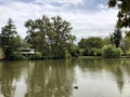 The first Lake in Maksimir Park or Prvo Jezero u Maksimirskom Perivoju ili u Parku Maksimir