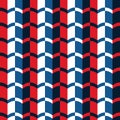 Simple Red Blue Horizontal Seamless Pattern | Libo Series