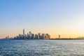 The first light over Lower Manhattan, NYC, USA Royalty Free Stock Photo