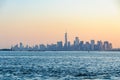 The first light over Lower Manhattan, NYC, USA Royalty Free Stock Photo