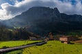 First lights in the valley of Atxondo, Basque Country