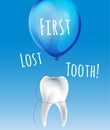 First lost tooth Royalty Free Stock Photo