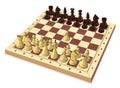 The first move of the chess game Royalty Free Stock Photo