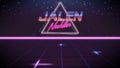 first name Jalen in synthwave style Royalty Free Stock Photo