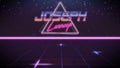 first name Joseph in synthwave style