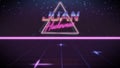 first name Juan in synthwave style