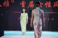 Simple but elegant-Female cheongsam show