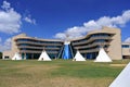 First Nations University with Tipis, Regina, Saskatchewan Royalty Free Stock Photo