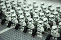 First Order Storm troopers army action figure Royalty Free Stock Photo