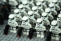 First Order Storm troopers army action figure Royalty Free Stock Photo