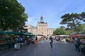 The Esparcette organic market features certified organic produce such as vegetables and wine from small local farmers, Toulouse