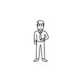the first period of maturity of men icon. Element of generation icon for mobile concept and web apps. Thin line icon for website
