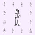 the first period of maturity of men icon. Generation icons universal set for web and mobile