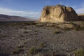 The First Pier of Great Wall in the Gobi Desert Royalty Free Stock Photo