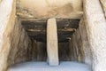 First pillar at Dolmen of Menga, Antequera, Spain