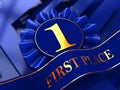 First place award background Royalty Free Stock Photo