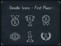 First Place Doodle Icons