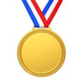 First Place Golden Medal Isolated Royalty Free Stock Photo