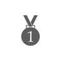 first place medal icon. Element of sport for mobile concept and web apps. Icon for website design and development, app development Royalty Free Stock Photo