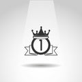 first position vector icon  medal simple icon Royalty Free Stock Photo