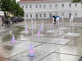 The first Pozega fountain or fountain on the square of St. Theresa, Pozega - Slavonia, Croatia - Prva poÃÂ¾eÃÂ¡ka fontana, PoÃÂ¾ega