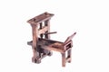 First printing press by Gutenberg Royalty Free Stock Photo