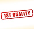 First quality stamp Royalty Free Stock Photo