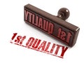 First Quality stamp Royalty Free Stock Photo