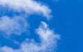 First quarter moon in blue sky Royalty Free Stock Photo