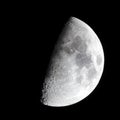 First Quarter Moon Phase Royalty Free Stock Photo