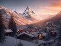 Majestic Matterhorn\'s Alpine Dawn