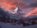 Majestic Matterhorn\'s Alpine Dawn