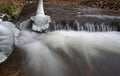 First realy cold weather freezes creek water