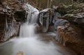 First realy cold weather freezes creek water