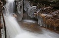 First realy cold weather freezes creek water