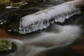 First realy cold weather freezes creek water