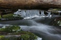 First realy cold weather freezes creek water