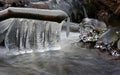 First realy cold weather freezes creek water