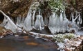 First realy cold weather freezes creek water