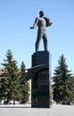 Monument of Jury Gagarin in Gagarin city