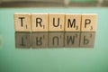 First Second Amendment Scrabble Letter Tiles Trump