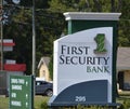 First Security Bank Sign, Batesville, Mississippi