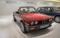 The first 3 series BMW convertible at the exhibition in the BMW Museum Munich, Germany Royalty Free Stock Photo