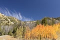 First signs of autumn on Wyoming landscape