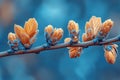 The first signs of spring, fresh and hopeful, seasonal theme Royalty Free Stock Photo