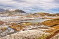 First snow in the Mountains, Oppdal, Norway Royalty Free Stock Photo