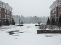 First Snow at Richard Bland College