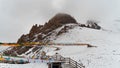 The first snow in Tibet Nagenla mountain