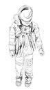 The first Space Moon suit. Sketch collection