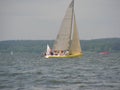 Dangerous convergence of yachts. Photo 11 of 14. The Minsk Sea Zaslavskoe reservoir Republic of Belarus.